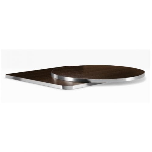 Laminate & Chrome ABS Edging Table Tops