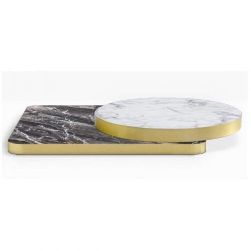 Laminate & Brass ABS Edging Table Tops