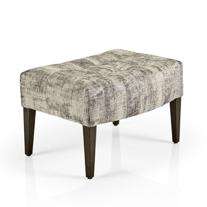 hanna footstool with quilted top