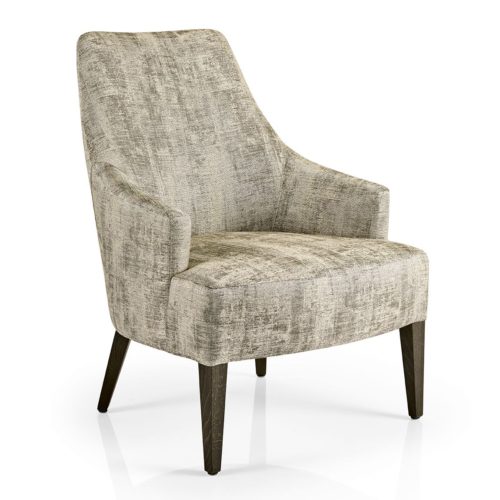 front view of hanna lounge armchair plain upholstery