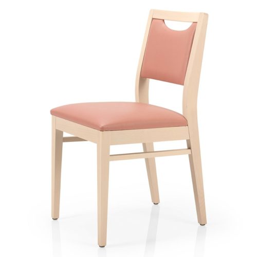 front view of the betty chair with gap in back rest for easy moving