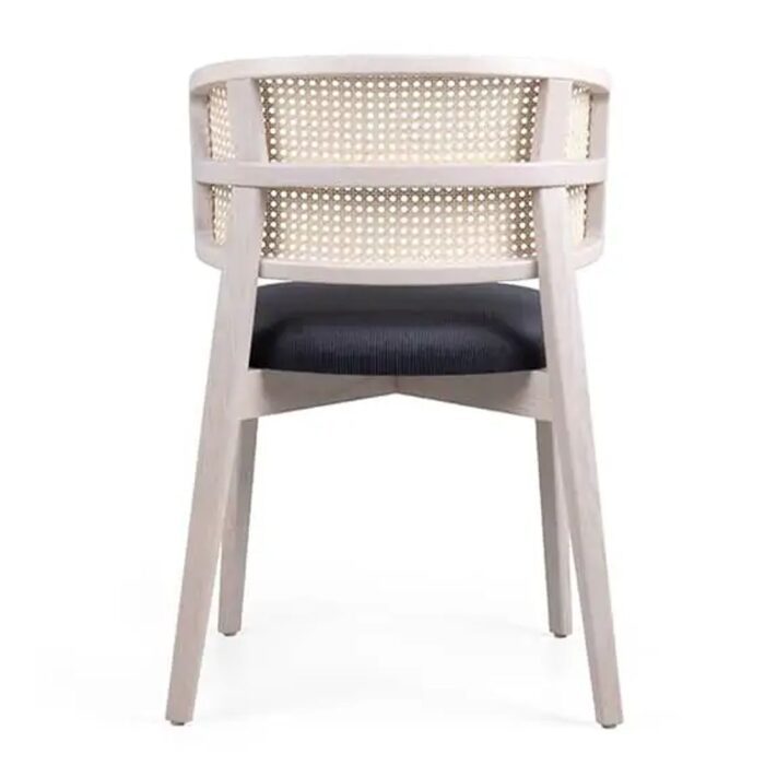 Coffee Wicker Armchair - Image 4