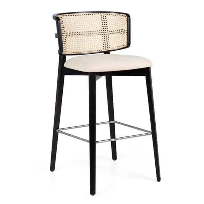Coffee Wicker Bar Stool